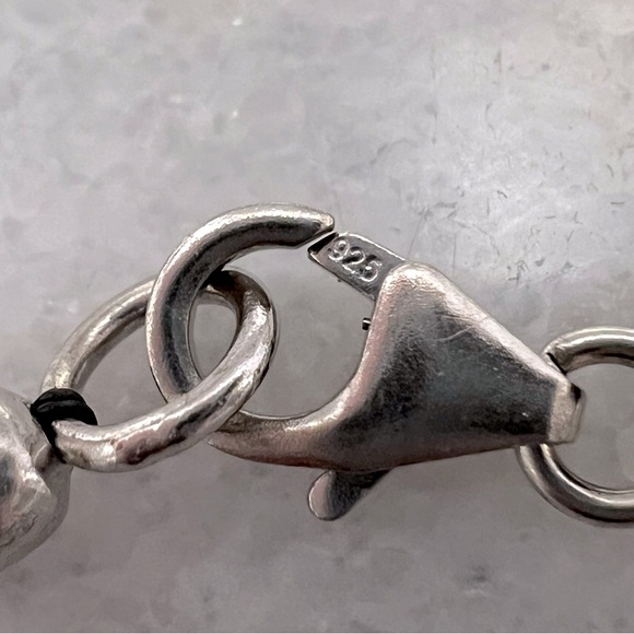 Silver Shungite Multigemstone Pendant Thai Black Spinel Beaded Necklace - Picture 12 of 14